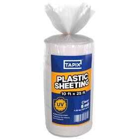 Tapix B073v58gdj Heavy Duty 10x25ft Uv Protected Polyethylene Sheeting 6 Mil Greenhouse Plastic F