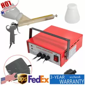 Pc03-2 Tbvechi Electrostatic Powder Coating System Paint Spray Gun And Foot Remote Control