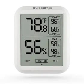 Ith-20 Tech Indoor Thermometer Hygrometer Max And Min Records For Reptiles Digital Ro