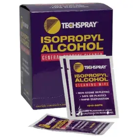 Techspray 646444931175 1610-50pk General Purpose Ipa Presaturated Wipes 50 Wipes/pack