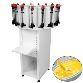 300444 Techtongda 14 Container Paint Colorant Dispenser Latex Toner Color Mixer Ink Pigment
