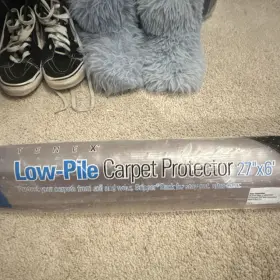 1147-0 Tenex Low-pile Carpet Protection Clear Gripper Back Roll 27 In X 6 Ft