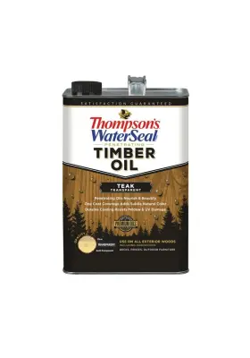 Th.049831-16 Thompsons Waterseal Penetrating Transparent Timber Oil Teak 1 Ga
