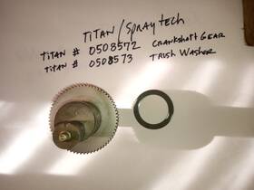Titan 0508572 Titan/spraytech # Crankshaft Gear Used