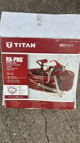 0538022 Titan Rx-pro Aluminum Spray Gun With Hose And Tr1 Tip