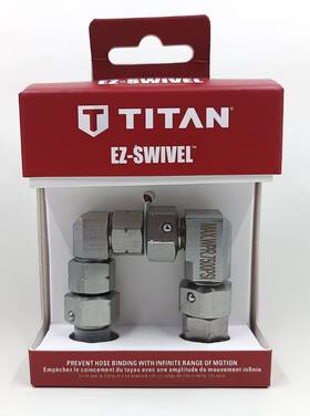 Titan 2454975 Ez-swivel 1/4 Inch 6.35mm 7500psi Hose Attatchment New