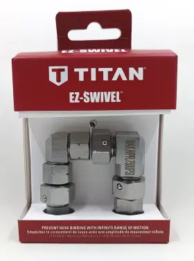 2454975 Titan Ez-swivel 1/4 Inch 6.35mm 7500psi Hose Attatchment New