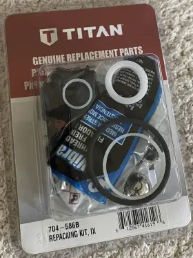 704-586 Titan 704586 Pump Repair Packing Kit For Impact 440 540 640. Brand New