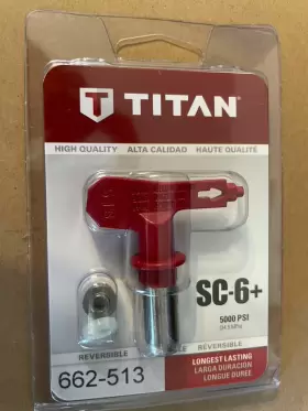 662-513 Titan Tool Inc Sc6 Reversible Spray Tip - Red 513 661- By
