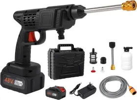 Washer-01 Topteng Power Blaster Plus Pressure Washer Cordless Portable Electric Black