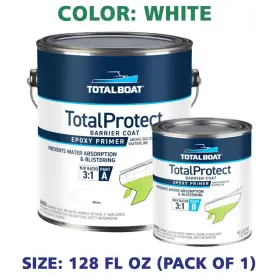 439901 Totalboat Totalprotect Epoxy Barrier Coat System White Gallon 128 Fl Oz