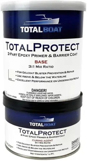 487739 Totalboat Totalprotect Epoxy Barrier Coat System White Quart