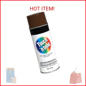 55277830 Touch N Tone Spray Paint 10 Oz Gloss Leather Brown