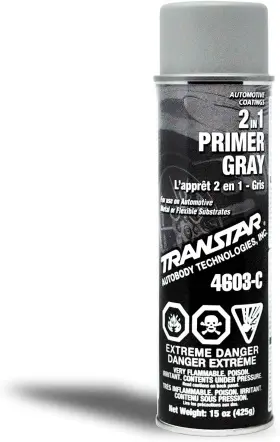 Tran4603 Transtar 4603 6pack 2 In 1 Primer Gray Aerosol Case Of 6