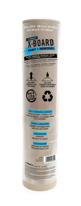 12370 Trimaco X-board Paint Remodel Lightweight Breathable Surface Protector 1 Roll