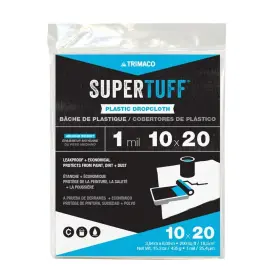 03306 Trimaco 3306 Supertuff Plastic Drop Cloth 10-feet X 20-feet