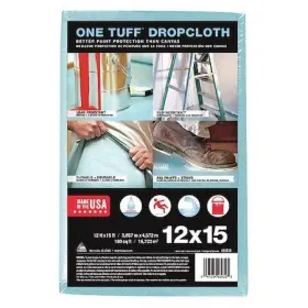 12ftlx15ftw Trimaco 90039 Leakprf/slipresdropcloth Blu