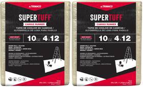 Trimaco B0cdnh7km4 Supertuff 4x12ft Tan Canvas Drop Cloth 2-pack - 10oz Washable Reusable