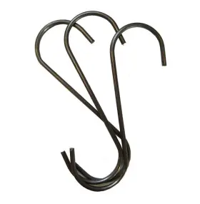 Hs062-02 Truxx Mfg. 100 Pack Powder Coating Metal S Hooks Hangers - 2 Inch 3/4 Arch Hc062 X 02