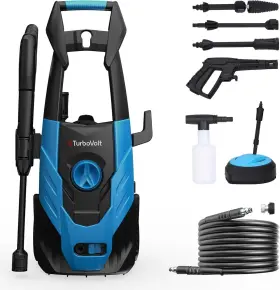 Tl-p001 Turbovolt Electric Pressure Washer Max 1.71 Gpm Power With Adjustable 1600 Psi