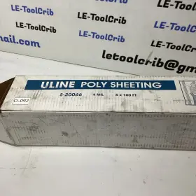 S-20066 U-line S-5132 Uline Poly Sheeting 4 Mil 5ft X 100ft Economical Protection O-092