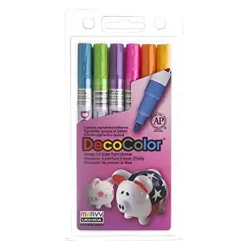 200-6c Uchida 6-piece Decocolor Fine Point Paint Marker Set