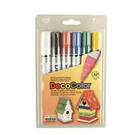 300-6a Uchida 6-piece Decocolor Broad Point Paint Marker Set 1