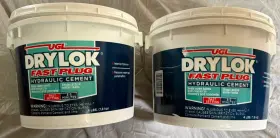 Ugl 074994541542 2 - Drylok Fast Plug Hydraulic Cement 4 Pound Buckets