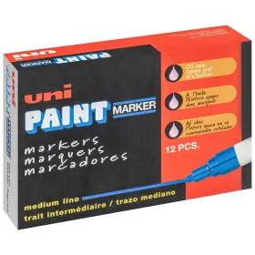 1ju84 Uni-paint 63604 Marker Green Capped Pk12