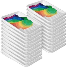 Unvert Pl-7162 Paint Tray Liners 1- Quart Capacity Overlapping Edges Fits 9 Inch White