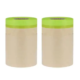 B09shwr27m Uxcell Pre-taped Masking Film 5.9 Inch X 49ft Brown Paper Drop Cloth With Medium-t