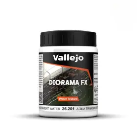 Vj26201 Vallejo - Diorama Fx Water Textures Transparent 200 Ml 6.76 Fl.oz