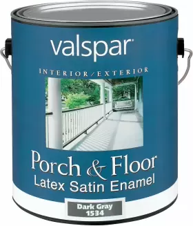 1534 Valspar 080047271144 Porch And Floor Latex Satin Enamel 1-gallon Dark Gray