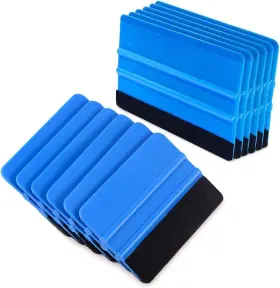 Vankcp 761247164169 10 Pcs Car Felt Edge Squeegee Kits 5 Inch Vinyl Scraper Pieces