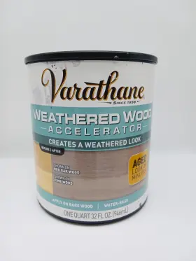 313835 Varathane Weathered Wood Accelerator Creates A Look 1 Qt