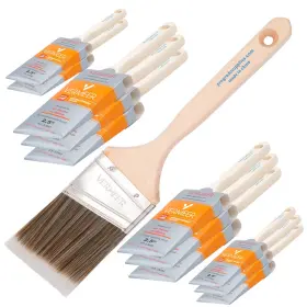 Vermeer 810014340388 12-pack - 2.5 Inch Angle Brushes For All Latex And Oil Paints Stains