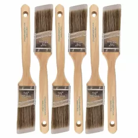 Vermeer 810014340883 Paint Brushes - 6-pack 1.5 Inch Angle Sash For All Latex And Oil Paints