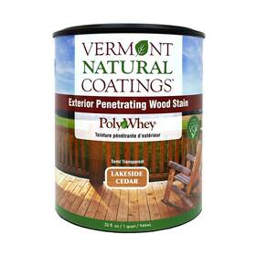 Vermont Natural Coatings 101507 Polywhey Exterior Penetrating Stain Lakeside Cedar Qt
