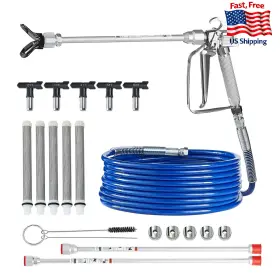 B0dttb5hzs Vevor Airless Paint Spray Gun And Hose Kit 3600psi High Pressure Sprayer