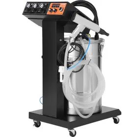 Jdfmptj100kvbewzm Vevor Powder Coating System 40 W 100kv Electrostatic Output 50l Hopper