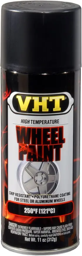 Sp183 Vht 445006692638 Satin Black Wheel Paint Can - 11 Oz