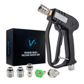 781701 Viking Premium Swivel Pressure Washer Gun Short Handle With Inch Black/grey