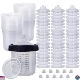Bl108-n01 Visit The Aflybltol Store Hvlp 20oz Disposable Paint Spray Gun Cup Kit - 55 Cups 1 Hard 10 Plugs