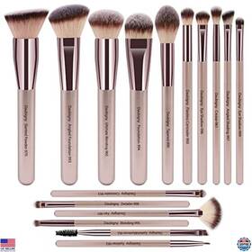 Visit The Daubigny Store B09ztzfvjd Makeup Brushes 16pcs Complete Premium Synthetic Brush Set With