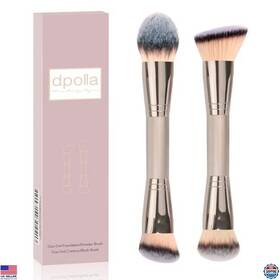 Visit The Dpolla Store B0ddkb5dn4 Foundation Makeup Brushes 2pcs Premium Dual-ended Brush
