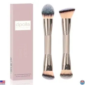 B0ddkb5dn4 Visit The Dpolla Store Foundation Makeup Brushes 2pcs Premium Dual-ended Brush