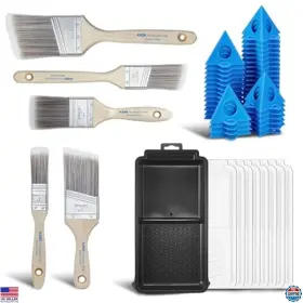 Kt21032l3 Visit The Kata Store Household Painting Tool Kit - 4 Inch Paint Tray With 8 Pack Disposable
