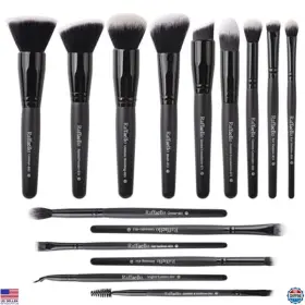 B071p8cfrs Visit The Raffaello Store Sg Us Makeup Brushes 15pcs Brush Set Premium Synthetic Powder
