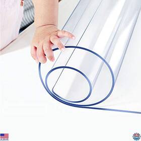 Visit The Wadrac Store Wadrac-pvc-sl15-ft3661 Clear Pvc Tablecloth - 16x60 Inch Transparent Vinyl Protector Water-resistant