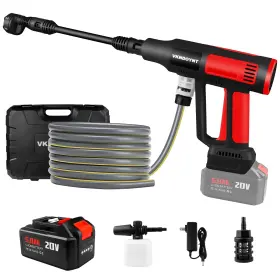 Gyqxg01 Vkndoynt Cordless Pressure Washer 2000psi Max Portable 1 X 5.0ah Battery Red/black